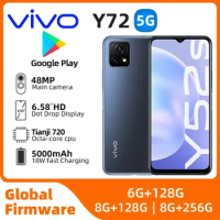 VIVO Y72 5g Smartphone Dimensity 720 6.58 Inch 8GB RAM 256GB ROM All Colours in Good Condition Android Original Used Phone