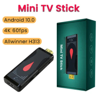 X96 S400 Mini TV Stick Allwinner H313 X96S400 Android 10.0 Smart TV Box 4K 2.4G WiFi Set Top Box Media Player H.265 HEVC