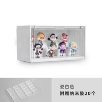 盲盒手辦收納展示架泡泡瑪特展示櫃集裝箱娃娃玩具公仔模型收納盒