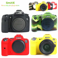 Soft Silicone Skin Case Protective Body Cover DSLR Camera Bag For Canon EOS R100 R8 R7 R6 R6II R5 R10 R50 R RP 70D 80D 2000D T7