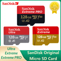 SanDisk Ultra Extreme PRO Micro SD 64GB 128GB 256GB 512GB 1TB UHS-I Memory Card TF Flash Card C10 U3 V30 A2 4K for Phone Camera