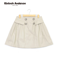 【Kinloch Anderson】前飾抽褶排釦短裙 金安德森女裝(KA0174005)