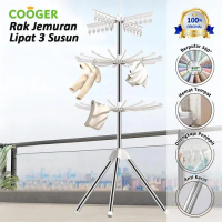 COOGER Rak Jemuran 2 Susun Foldable Stainless Steel