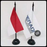 [PAKET] BENDERA MEJA INDONESIA + PERADI / BENDERA PAJANGAN MEJA
