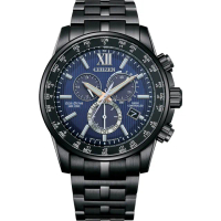 【CITIZEN 星辰】亞洲限定經典光動能電波計時手錶(CB5885-85L)