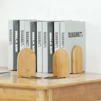 Wooden Stand School Household Desk Organizer Bookend Book Stand Book Holder Shelf Holder
