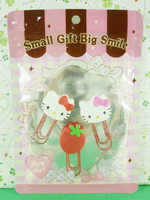 【震撼精品百貨】Hello Kitty 凱蒂貓 造型夾-3入夾子-草莓圖案 震撼日式精品百貨