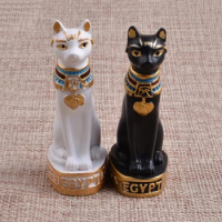 mini Egyptian Bastet cat statue sculpture Egypt goddess figurine home decor