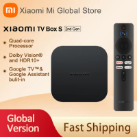 Xiaomi Mi TV Box S 2nd Gen 4K Global Version Dolby Vision Ultra HD TV Wireless WiFi Google Assistant Netflix Smart Media Player