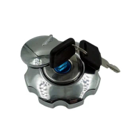 Motorcycle Fuel Gas Tank Cap Cover Lock Set for CG125 CG 125 Spare Parts Replacement Aluminium Fuel Gas
