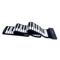 Roll up 88 Keys Piano Keyboard Educational Electric Hand Roll Piano Keyboard for Travel Home Programming Gifts Living Room