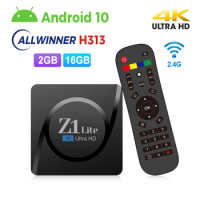 Z1 Lite Smart TV Box Android 10.0 H313 2GB 16GB AV1 4K WIFI TV Set Top Box Media Player TV Box for various TVs