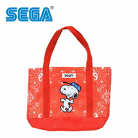 紅色款【日本正版】史努比 肩揹提袋 手提袋 肩背包 托特包 Snoopy SEGA - 334877