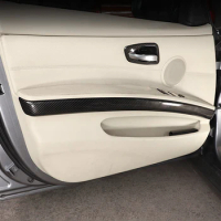 For BMW 3 Series E90 2005-2012 ABS Carbon Fiber Car Accessories Interior Door Armrest Side Decoration Strip Trim Cover