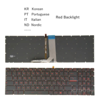 Red Backlit Laptop Keyboard For MSI Alpha 15 A3DC A3DD A4DE/ 17 A4DE, Bravo 17 A4DDR V143422KK1 Italian Nordic Portuguese Korean