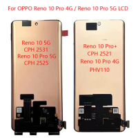 AMOLED For Oppo Reno 10 Pro LCD Display CPH2525 Display+Touch Digitizer For Oppo Reno10 Pro+ Plus Reno 10 5G CPH2531 LCD