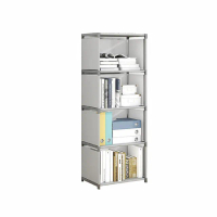 【KOLKO】DIY多功能居家組合書櫃收納架 置物架 簡易書架 儲物櫃(五層四格款)