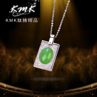 【KMK】《貴氣東方 系列》東菱玉+純鈦+磁鍺吊墜(New！全新透光技術)