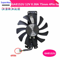 Free Shipping GTX 960 4g pci-e 12V 0.38A GA81S2U 4PIN Temperature control fan