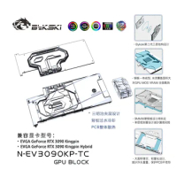 Bykski Full Cover GPU Water Cooling RGB Block with Backplate for EVGA RTX 3090 KingPin N-EV3090KP-TC