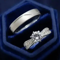 San950 Couple Cincin Lamaran - Perak perak couple