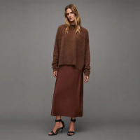 【ALLSAINTS】REBEL喀什米爾羊毛針織上衣TEDDY BROWN WK018Z(舒適版型)