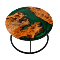 Modern Epoxy Resin River Coffee Table wood top Round table modern Living room Coffee Center Table