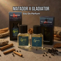 Matador X Gladiator 2 Botol Parfum Pria Elegan Matador & Gladiator Efferra Fortivus - Aroma Tahan La