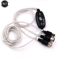 MIDI Cable to USB IN-OUT Converter Professional MIDI Interface Audio Music for Keyboard PC for Electric Piano Drum Adapter