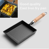 Kitchen Tools No Coating Thickened Omelette Heat Resistant Japanese Style Mini Tamagoyaki Non Stick Frying Pan Cast Iron wok