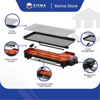 Pemanggang BBQ Elektrik Panggangan BBQ Sixma SK-6112