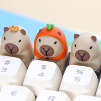 ECHOME Capybara Keycap Animal Artisan Keyboard Cap Resin Custom KeyCaps for Mechanical Keyboard Accessories Cute Point Keycap