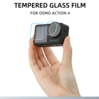Tempered Film Set For DJI OSMO ACTION 4 Tempered Glass Screen Protector Lens Protective Film For DJI OSMO ACTION 4 Accessory New