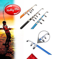 Joran Pancing - Rod Reel Telescopic - 1.5 Meter 1,5 m Biru