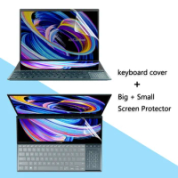 Anti Scratch Cover Screen + Small Screen + Keyboard Protector For ASUS ZenBook Pro Duo UX581