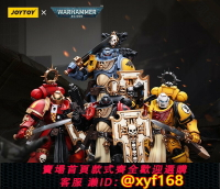 {台灣公司貨 可打統編}JOYTOY暗源戰錘40K原鑄星際戰士劍衛老手辦兵4款1:18可動兵人模玩