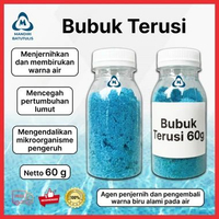 Bubuk Terusi 60gr Copper Sulphate CuSO4 Penjernih Air Kolam Renang Anti Lumut Terusi saja