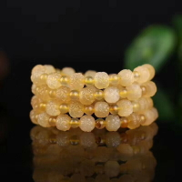 鴻悅天然藏飾羊角蓮花手串佛珠男女款蓮花多圈手鏈飾品