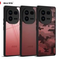 IBMRS (Cắt Chính Xác Cho Ống Kính Máy Ảnh) Cho Vivo IQOO 12 Pro Camo, Ốp Lưng Cứng Trong Suốt, Vỏ Bả