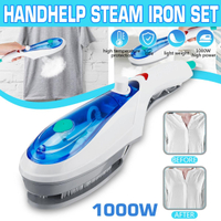 110V-240V 1000W Handheld Garment Steamer Brush เตารีดไอน้ำแบบพกพาสำหรับเสื้อผ้า Steamer รีดผ้า Steam