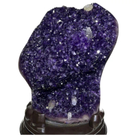 【恬芯晶品】9.4KG極品烏拉圭帝王紫方解石水晶AG5(頂級聚財招財貴人開運風水擺件帝王紫水晶洞父親節)
