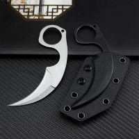 Trskt CS GO Italy Pocket Knife Hunting Camping Survival Neck Knife Rescue Outdoor Knives With Kydex Tactical Knives Dropshipping