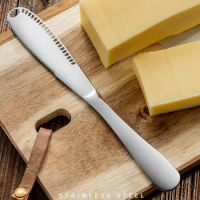 Stainless Steel Butter Spreader Knife - 3 in 1 Kitchen Gadgets, Curler, Slicer, Shave and Butter Jam Grater Cheese Cutter