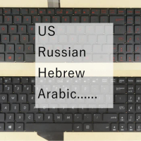 US Russian Hebrew AR Keyboard For Asus R510L R510LA R510LB R510LC R510LD R510LN R510V R510VB R510VC R510W R510WA R510Z R510ZA
