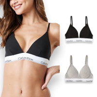 Calvin Klein CK 女生 莫代爾冰絲涼感 V領運動內衣 襯墊款 女款背心(QF5650)