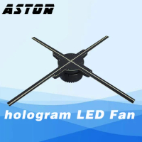 new 50CM wifi 3D hologram LED Fan holographic advertising light 3D hologram display holographic fan logo product outdoor diaplsy