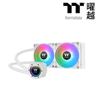【TT thermaltake 曜越】TH240 V2 ARGB Sync 主板連動版一體式水冷散熱器 白色【三井3C】