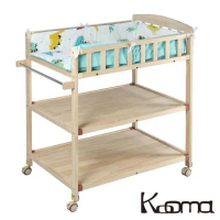 Kooma 嬰兒實木尿布台置物架(附棉墊桿子) - 兩色可選