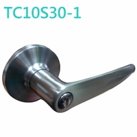 門鎖 TC10S30-1東隆/幸福 水平鎖  EZSET（無鑰匙 60 mm）浴廁鎖 管型板手鎖 不銹鋼磨砂銀 水平把手 把手鎖