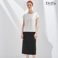 【Diffa】黑色針織窄裙-女(長裙)